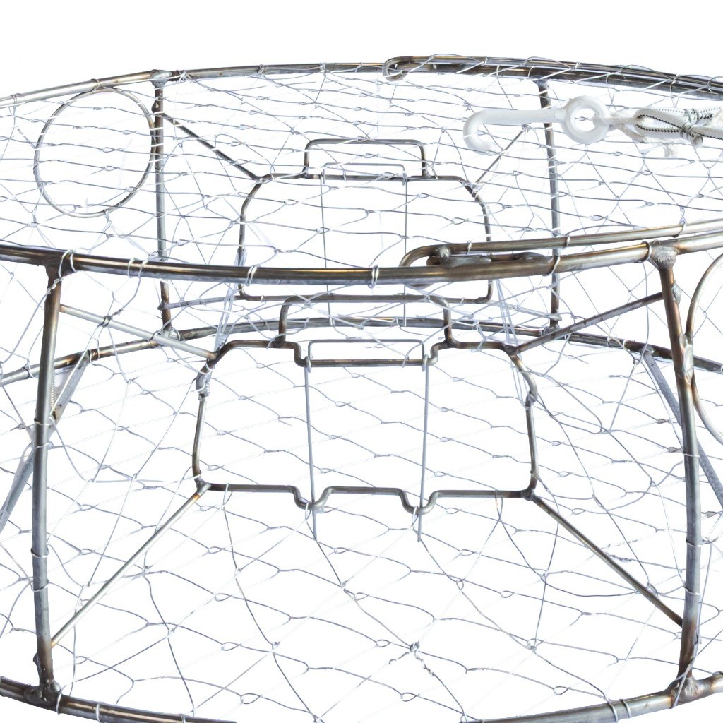 30 inch stainless sport crab trap tunnel entrance view