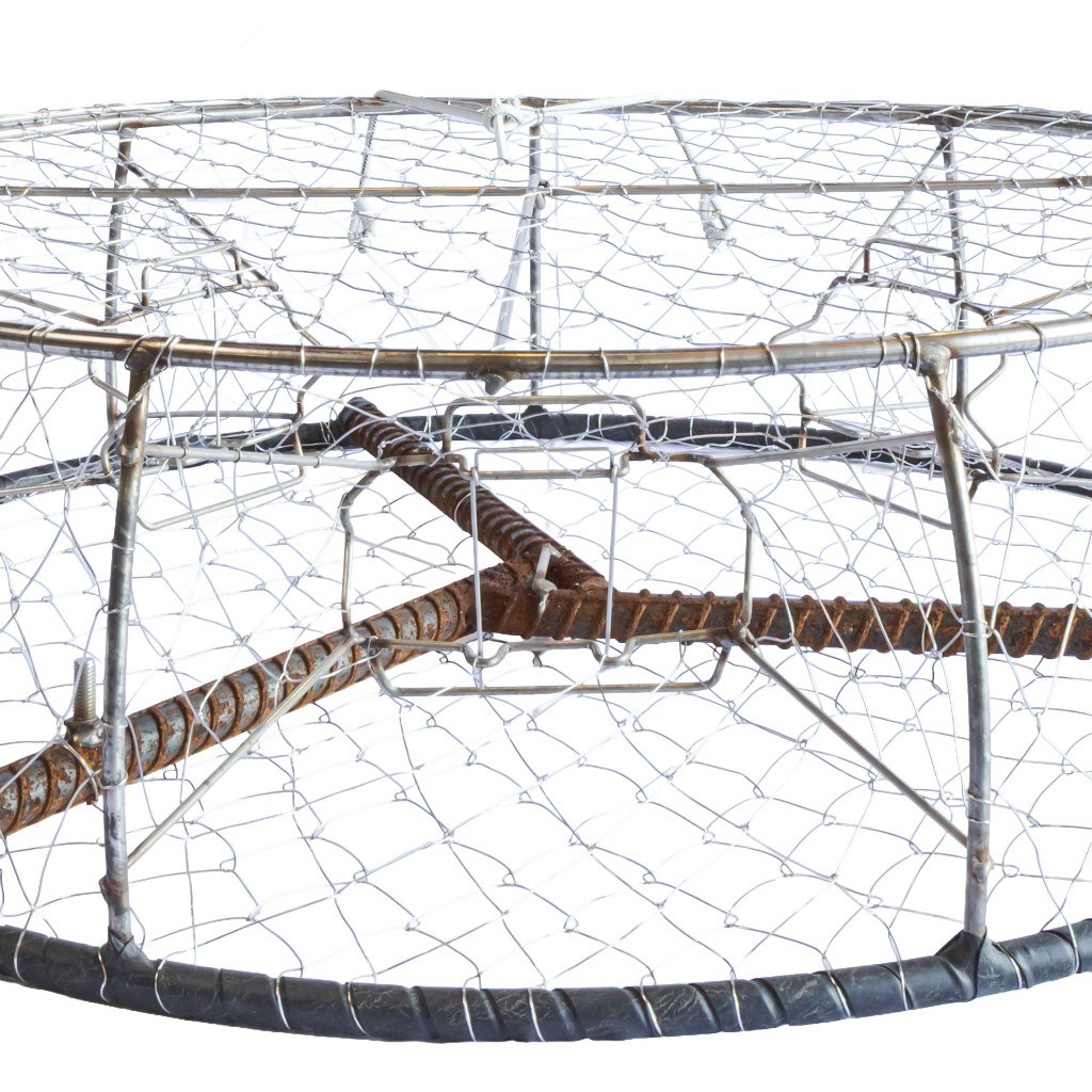 3-tunnel commercial crab trap