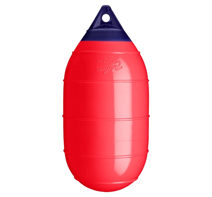 Red commercial buoy